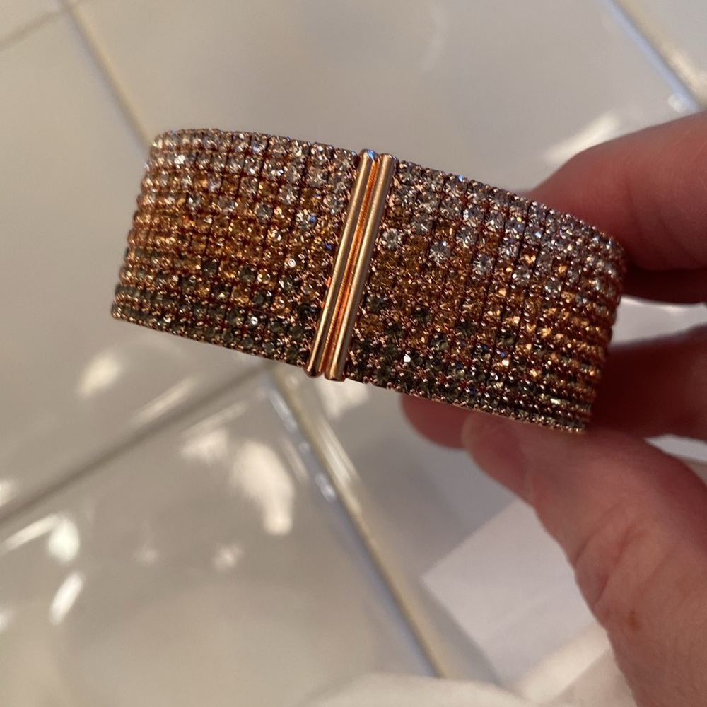 Rose Gold Cuff Bracelet - Picture 9 of 12